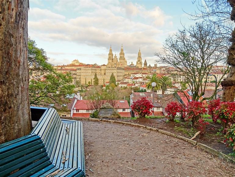 Mirador Parque da Alameda in Santiago de Compostela, Spanje 