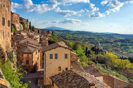 Montepuciano bezoeken, Toscane