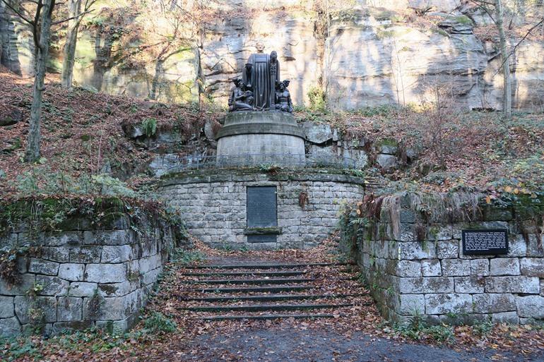 Monument Richard Wagner in Saksisch-Zwitserland