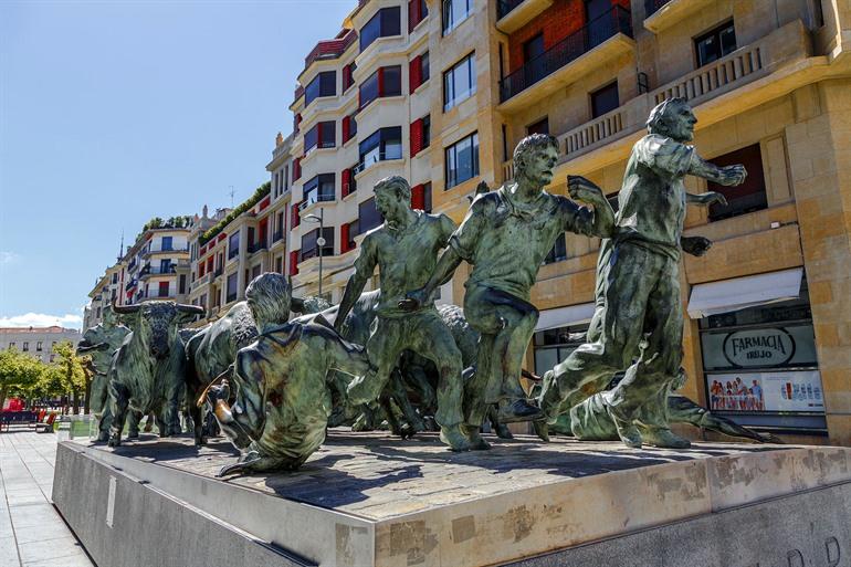 Monumento al Encierro in Pamplona