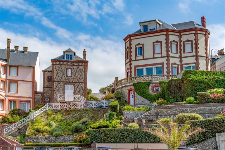 Mooi aangelegde omgeving in Yport.