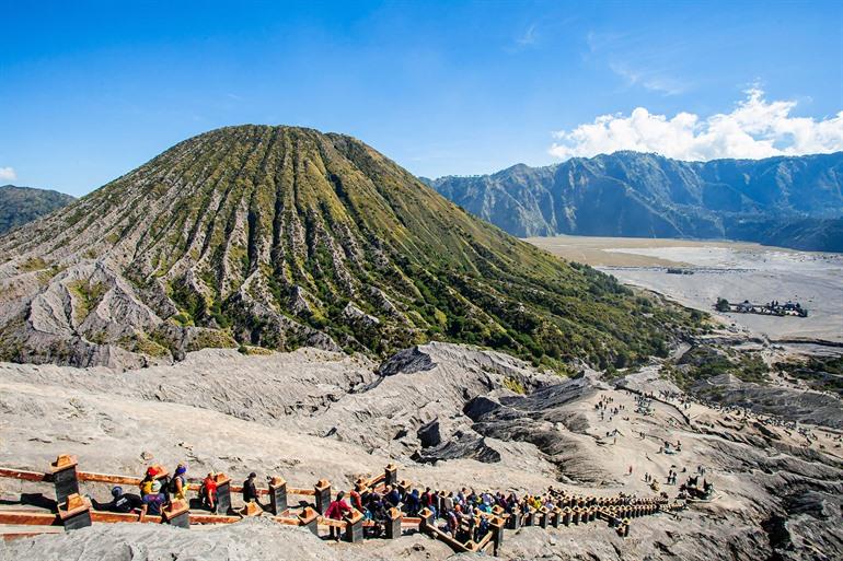 Mount Bromo beklimmen, eiland Java