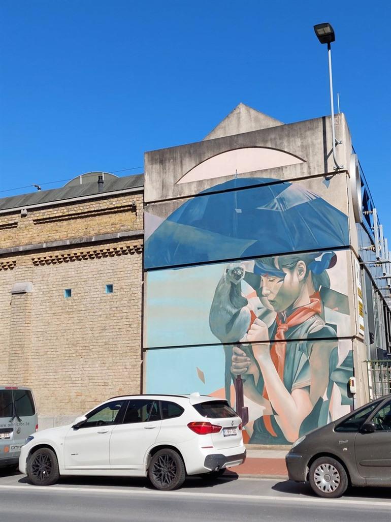 Murals en street-art in Oostende: Chrystal Ship