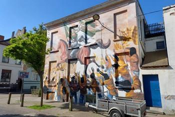 Murals en street-art in Oostende: Chrystal Ship