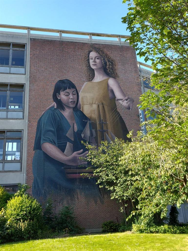 Murals en street-art in Oostende: Chrystal Ship