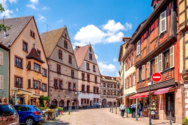 Musée Historique de Kaysersberg (tweede huis van links), Elzas