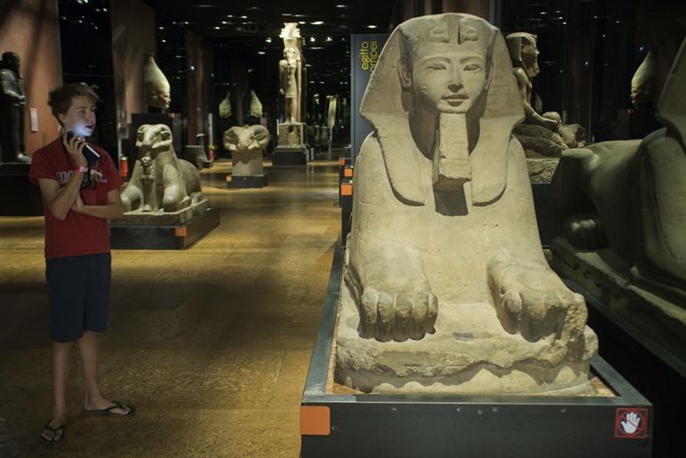 Museo Egizio bezoeken in Turijn, Italië