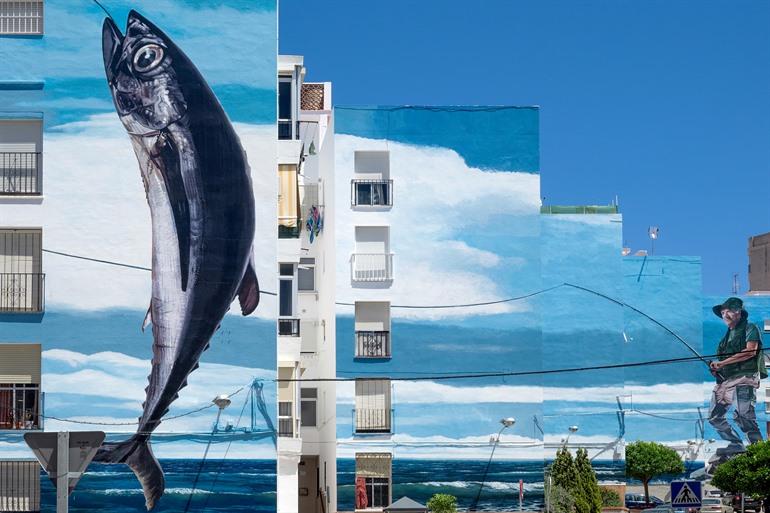 Muurschildering in Estepona