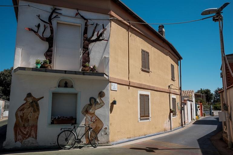 Muurschildering in San Sperate