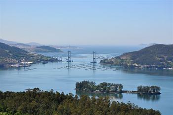 Natuurlijke haven van Ría de Vigo