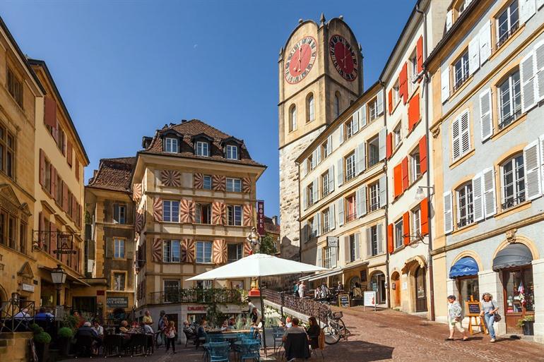 Neuchâtel stadscentrum 