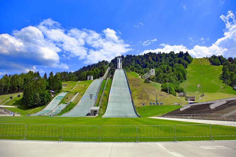 Olympiaschanze, de beroemde springschans in Garmisch-Partenkirchen