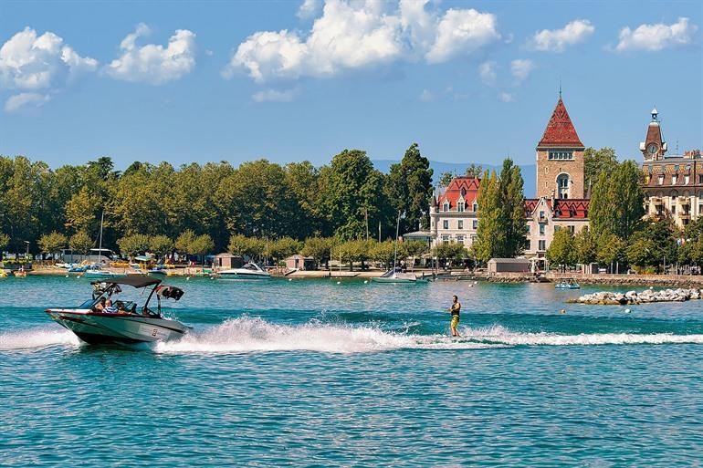 Ontspannen bij het meer van Genève vanuit Lausanne