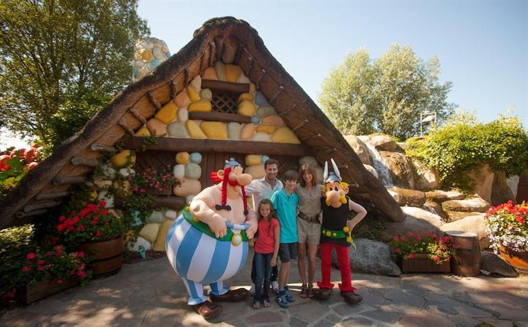 Op de foto met Astérix en Obélix