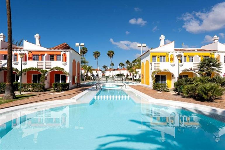 Op vakantie naar Maspalomas? Boek de moderne kleurrijke bungalows van Bungalows Cordial Green Golf