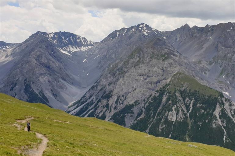 Op weg naar de top van Piz Quattervals