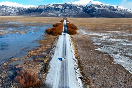 Op weg naar El Calafate, Patagonië