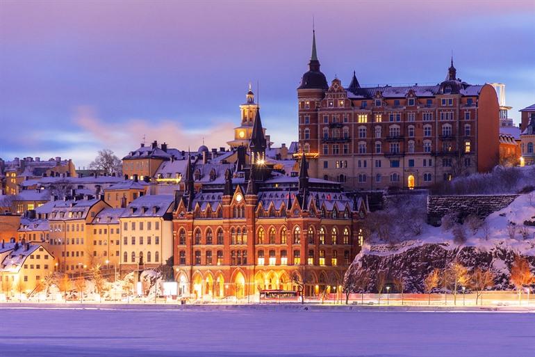 Op winterse stedentrip naar Stockholm, Zweden