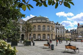 Opera van Rennes op het Place de la Mairie, Rennes