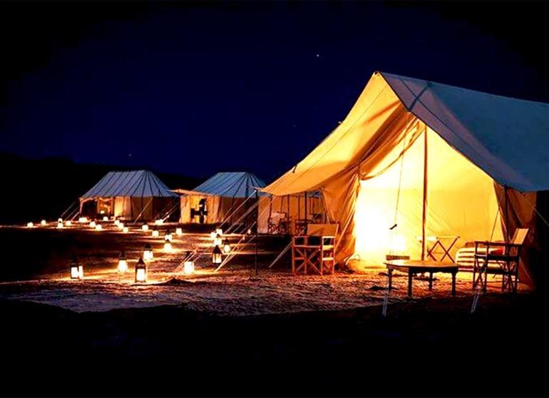 Overnachten in de Agafay-woestijn