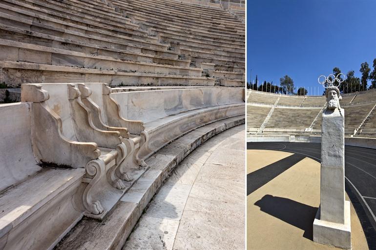 Panathinaiko Stadion in Athene, Griekenland