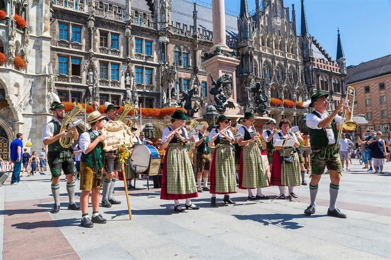 Parade op het Oktoberfest in München