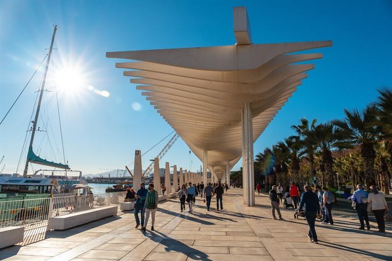 Paseo del Muelle Uno in Málaga