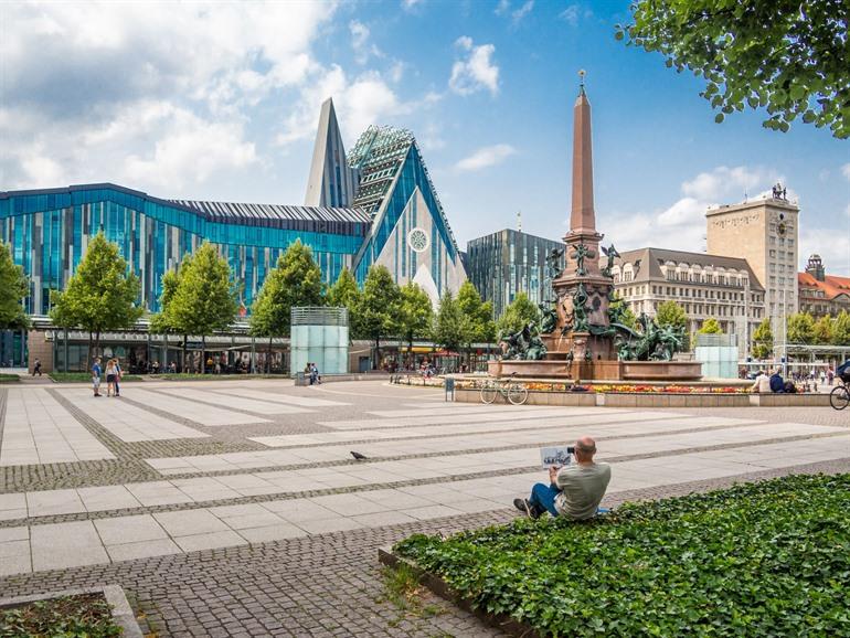 Paulinum, onderdeel van de Universiteit van Leipzig op de Augustusplatz