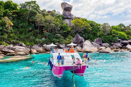 Phuket: Similan-eilanden met catamaran