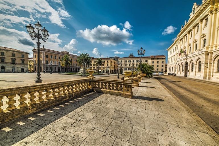 Piazza d’Italia, Sassari in Sardinië