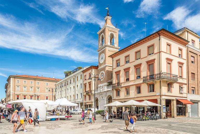 Piazza Tre Martiri in Rimini, Emilia-Romagna