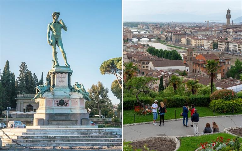Piazzale Michelangelo in Firenze & uitzichtpunt 