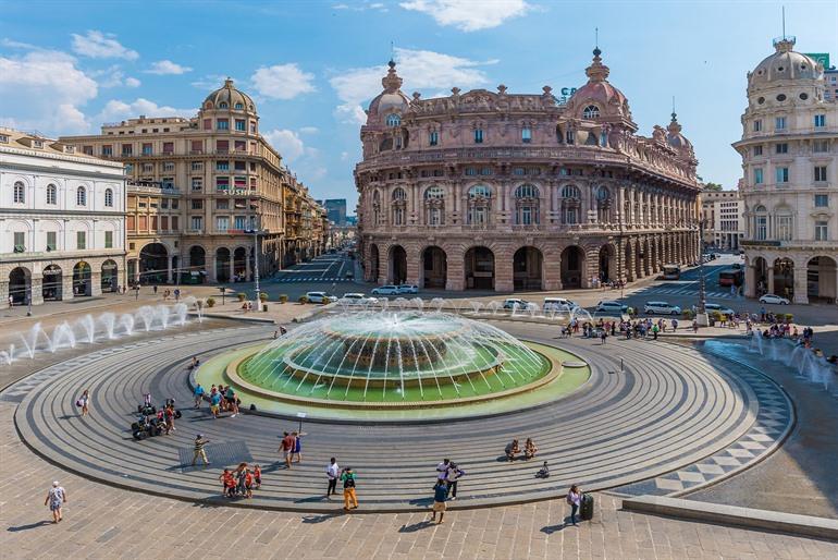 Piazzi de Ferrari in Genua, Italië