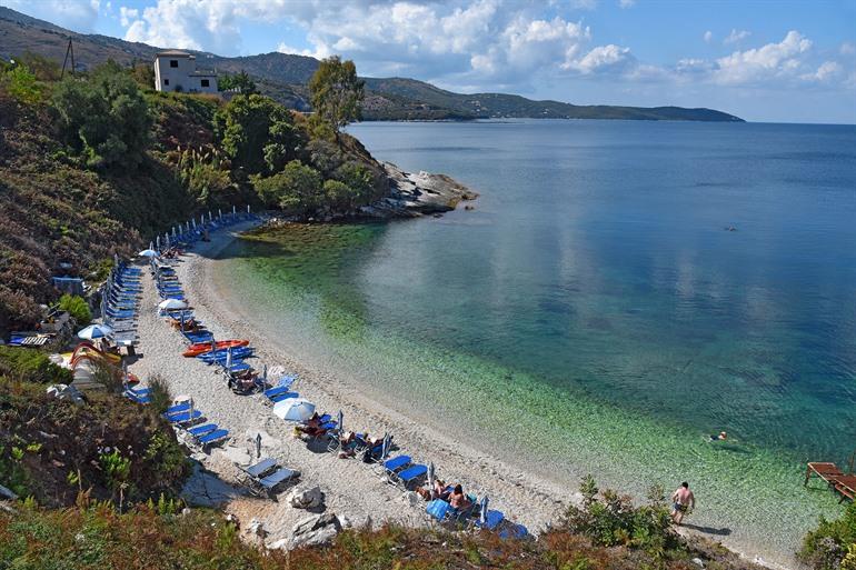 Pipitou Beach op Corfu