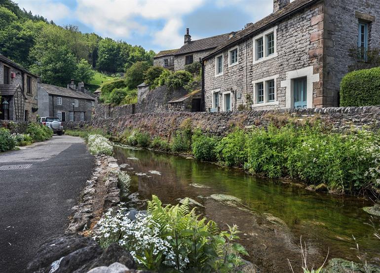 Pittoresk dorpje Castleton, Peak District