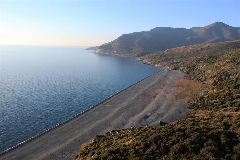 Plage de Nonza op Corsica