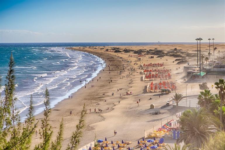 Playa del Inglés, Maspalomas in Gran Canaria