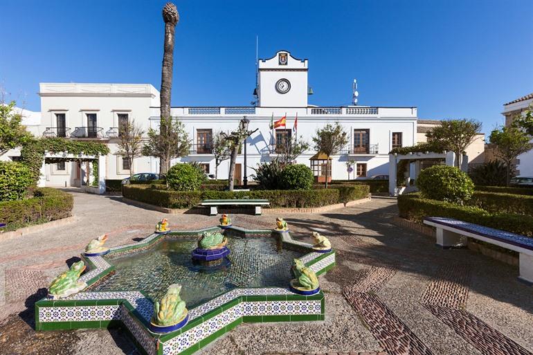 Plaza de Santa Maria in Tarifa, Andalusië