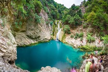Polilimnio watervallen, Peloponnesos