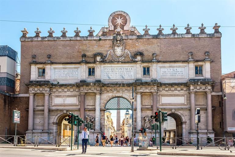 Porta del Popolo in Rome