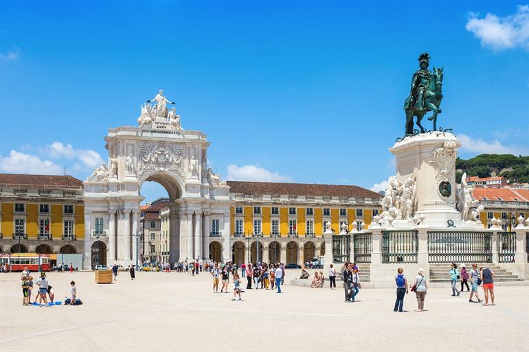 Praça do Comércio in Lissabon, Portugal