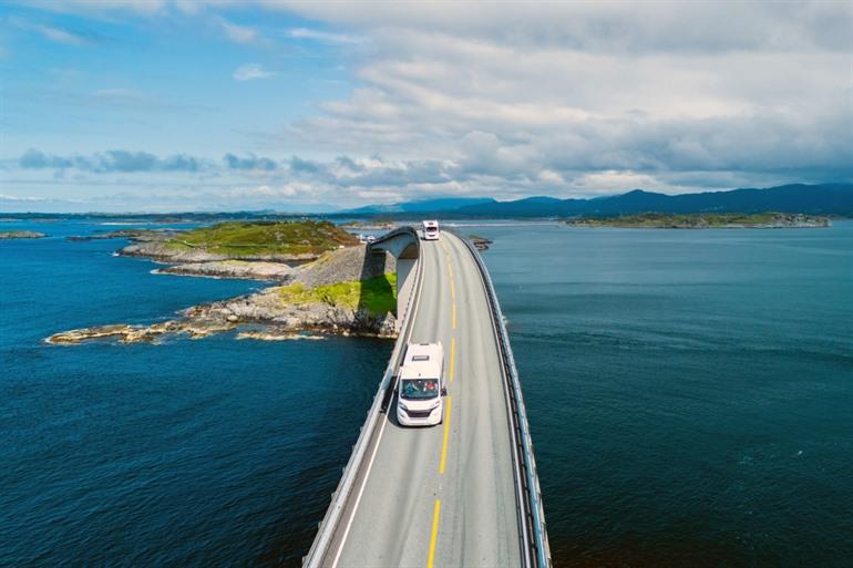 Prachtige route naar en door Noorwegen