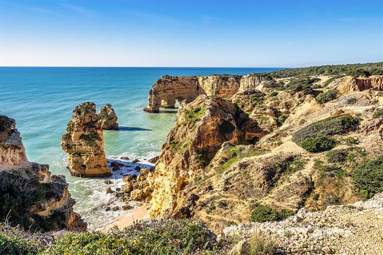 Praia da Marinha in Portugal