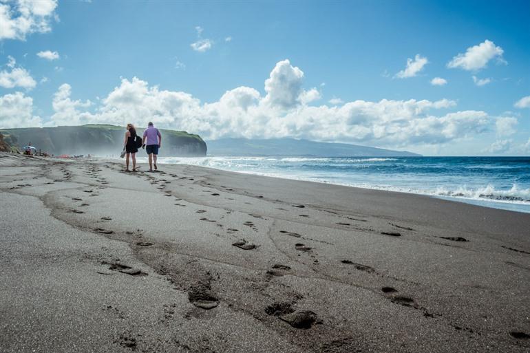 Praia do Areal de Santa Bárbara bij Ribeira Grande