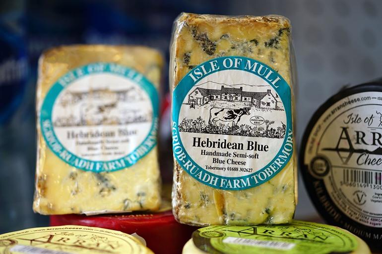 Proef de klassieke Hebridean Blue, Isle of Mull, Schotland