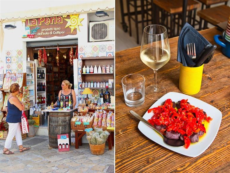 Proef olijven en olijfolie in Gallipoli