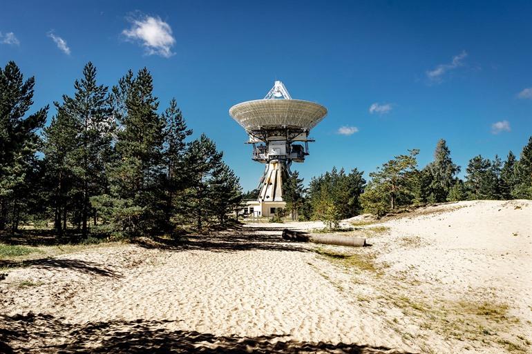 Radiotelescopen Irbene in Letland