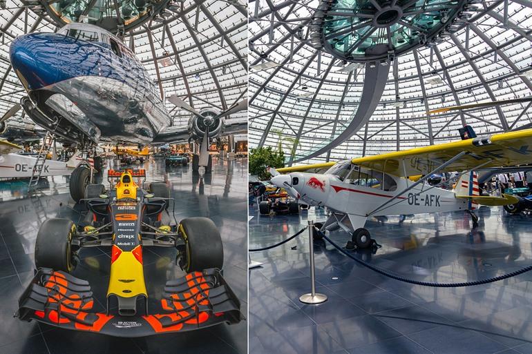 Redbull Hangar 7 bezoeken in Salzburg, Oostenrijk