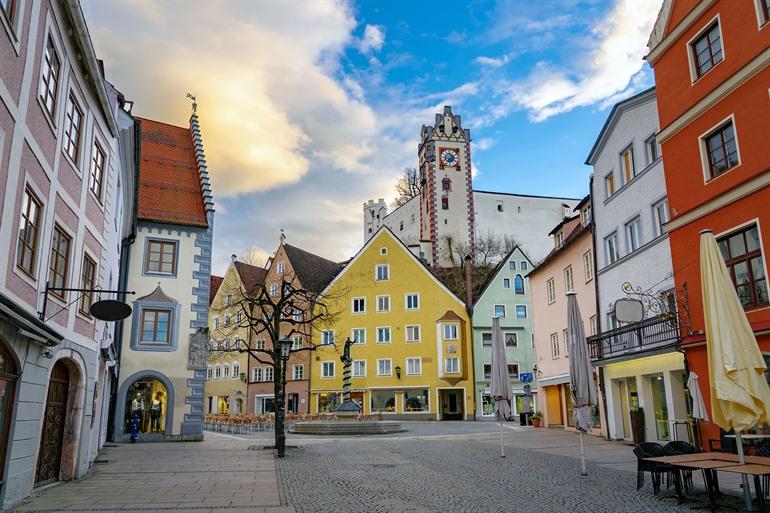 Reichenstrasse in Füssen, Beieren