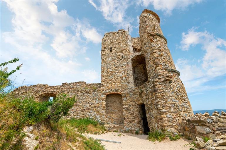 Restanten van het kasteel van Grimaud, Côte d'Azur